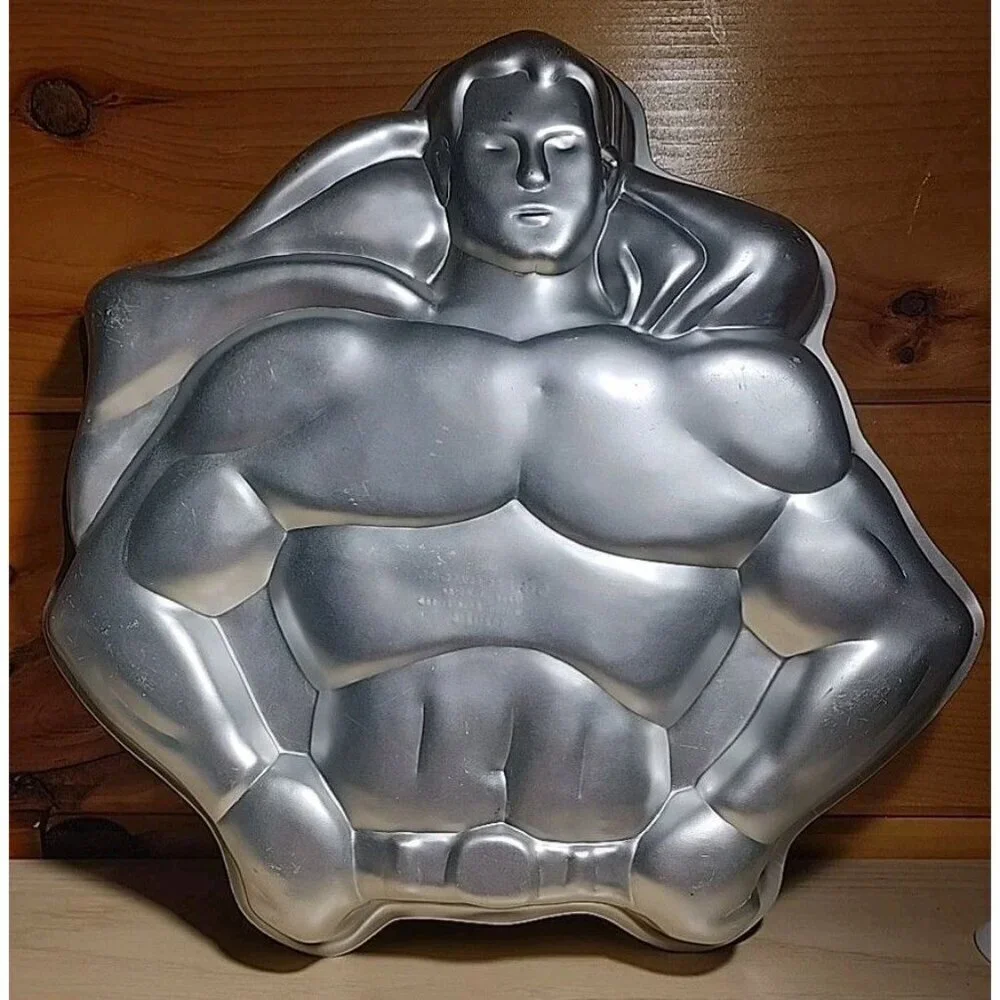 Vintage 1977 DC Superman Wilton Cake Pan 502-1212
